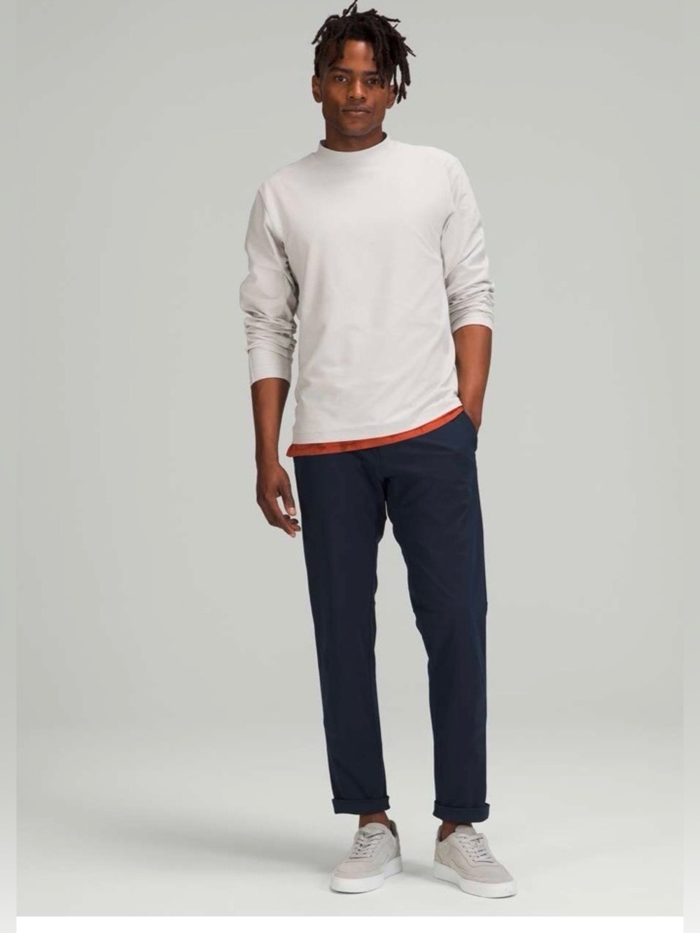 Lululemon Commission Classic Pant Navy Warpstreme , size 32 Short inseam